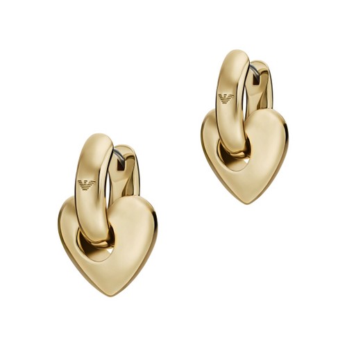 Armani pierced heart ohrring - heart,
