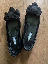 ?Ballerina Prada Schwarz,Schleife Gr 38,5 ?