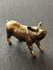 Schwein aus Messing | Tierfigur | Messingfigur | Deko Figur | Massiv