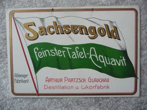 Altes werbeschild sachsengold - altes,