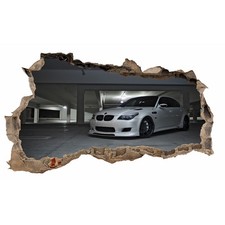 Mauerloch  BMW M5 Wandtattoo 100x60cm Aufkleber Wohnzimmer Schlafzimmer WL13 