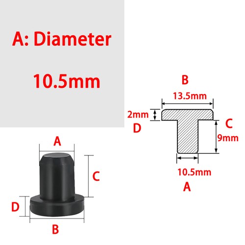 3mm 15mm gummistopfen - -,