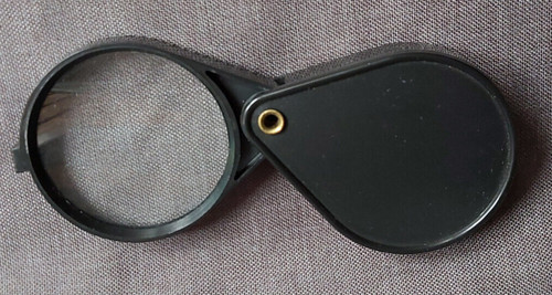 Ddr lupe einschlaglupe bakelit - ddr,