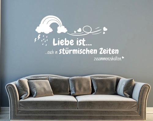 Wandtattoo liebe ist
