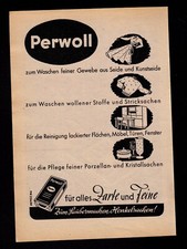 3w7258/ Alte Reklame von 1949 – PERWOLL – Zum Saubermachen – Henkelsachen