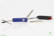 Sammlerobjekt Victorinox Schweizer Taschenmesser blau Pinzette Messe etc.