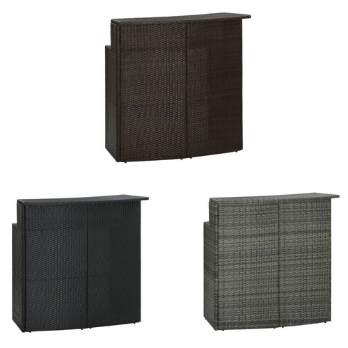 Garten bartisch poly rattan - bartisch,