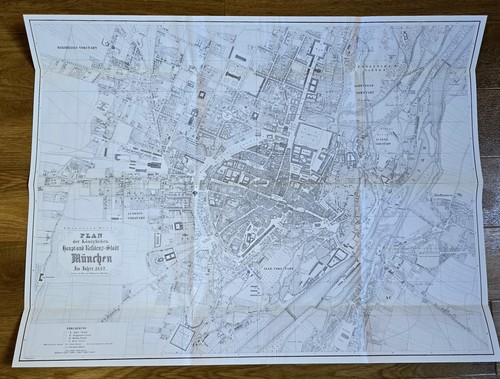 München karte stadtplan map - münchen,