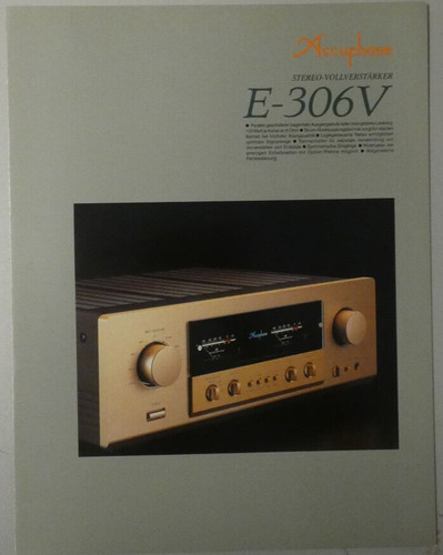 Accuphase 306v faltblatt - accuphase,