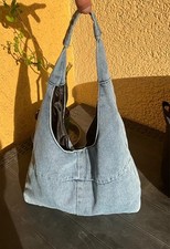 Jeans Denim Hobo Bag Halbmond
