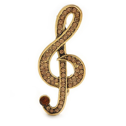 Violinschlüssel heller topas - heller,