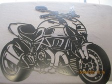 Ducati Diavel lasergeschnittenes Stahlmodel no. 0 groß