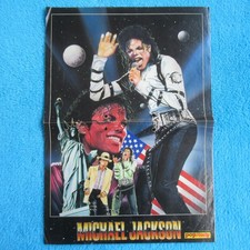 Michael Jackson POSTER POP ROCKY 2 Seiten 1990er The Simpsons Bart