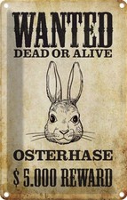 Blechschild 18x12 cm Tiere