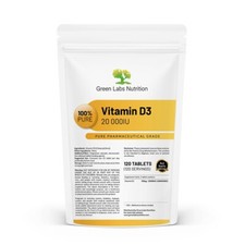 Vitamin D3 20000 IE Tabletten – Hochdosiert, Immunsystem, Knochen, Zähne Support
