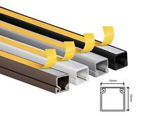 10 Meter - Kabelkanal 10 x 10 x 1000 mm   SELBSTKLEBEND  verschiedene Farben