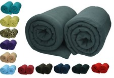 Betz 2 Stück Maxi Fleecedecke Kuscheldecke Wohndecke Tagesdecke 140x190cm
