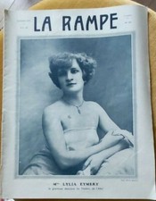 THEATERMAGAZIN ILLUSTRIERT DIE RAMPE vom 3. September 1921 die Tänzerin LYLIA EYMERY