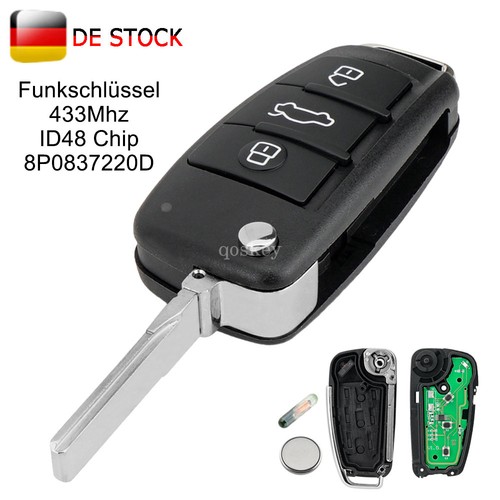 Funkschlüssel für audi a4 - fÜr, a3