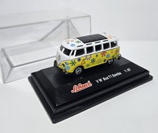 Schuco 21887 H01:87 Modellauto PKW VW T1 SAMBA BUS BULLI Hippie Flower PowerÄRA