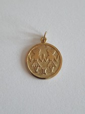 Anhänger Sternzeichen Zwilling Gelbgold Gold 333/ 8 Karat ca. 1,4g Meisterpun FB