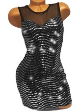Partykleid Minikleid Glitzer