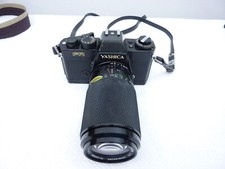 Yashica FR  Kamera Analoge Spiegelreflex Japan SLR Camera Tasche Blitz usw. ..