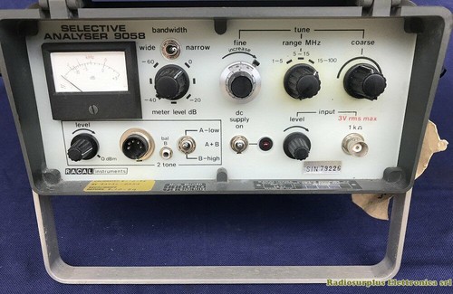 Selective analyzer racal - analyzer, 9058
