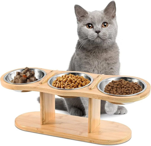 3er set katzennapf futternapf - set,