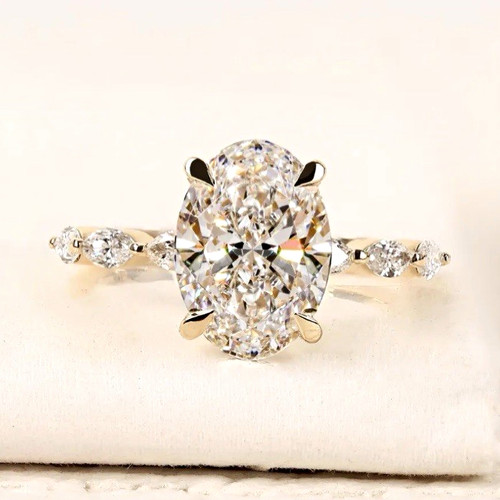 14k gelbgold verlobungsring - 14k,