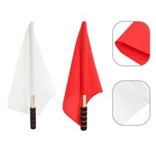 2tlg Leichte Bequem Multi-verwenden Schiedsrichter Flagge Sicherheit Fahnen