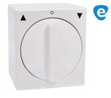 Knebel Schalter Taster Steuerung AP f. Rohrmotor Rollladenmotor Rollladenantrieb