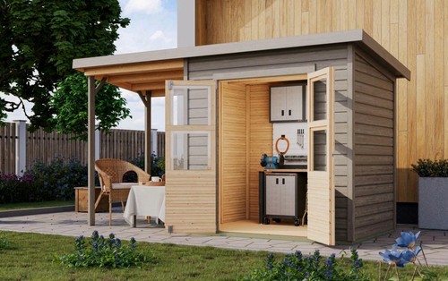 Gartenhaus holz 14mm - 14mm, merseburg