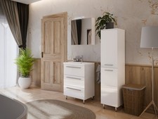 MONTIERT Badmöbel Set mit