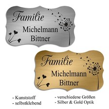 Türschild Klingelschild