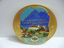 ADAC 3. GAUWERTUNGSFAHRT NACH FÜSSEN 1955 GAU SÜDBAYERN Email Auto Plakette rar