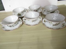 Seltmann Weiden Bayreuth Hubertus. Jagdmotiv  6 Suppentassen mit Unterteller TOP