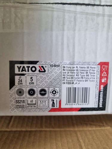 Yato bratpfanne edelstahl - yato,