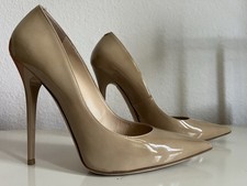 Jimmy Choo Anouk Pumps 40 Nude Beige Lackleder