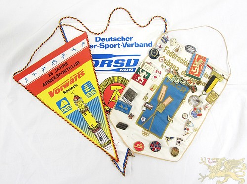 Ddr sportwimpel - 3x,