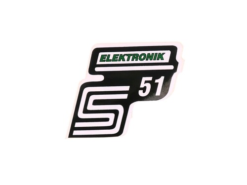 Schriftzug s51 elektronik - schriftzug,