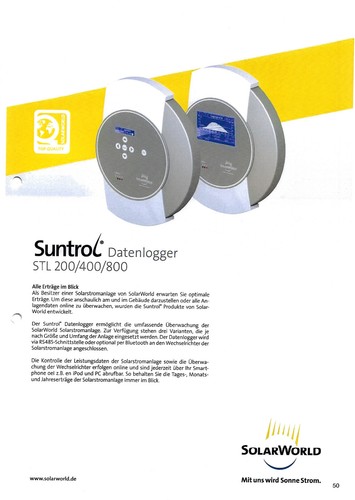 Suntrol datenlogger stl 200 - suntrol,
