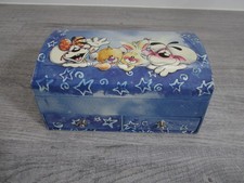 Diddl Schmuckkasten Schmuckkästchen blau Diddlina Mimihops Pimboli