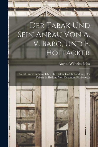 August wilhelm der tabak - wilhelm,