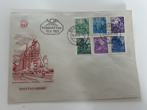 Ddr fdc 1953 stalinstadt - fdc,