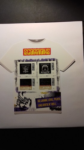 Scorpions briefmarken 4er - briefmarken,