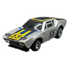 TCR Rennwagen Rennbahn Total Control Racing Slotcar Grau 55 Vintage Spielzeug