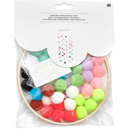 Bastelset pompon mobile - pompon,