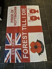 Nottingham Waldflagge 5 Fuß mal 3 Fuß - Nottingham Wald Fußballflagge Brandneu