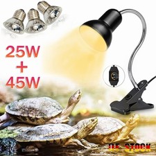 Wärmelampe Reptile UVA UVB Keramik Lampe Dimmbar für Reptilien Schildkröten 50W